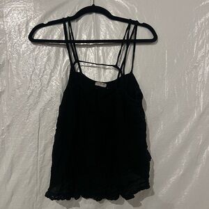 Intimately Free People Black Lace Tank Top Size Small